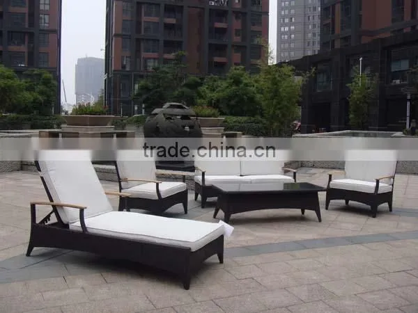 Amazing Garden Rattan Sofa Lounge Chair Set For Sale photo-2
