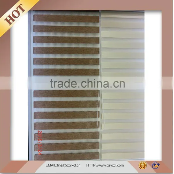Double Sheet Semi-Opaque Horizontal Zebra Roller Blind photo-4