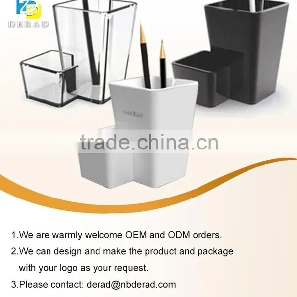 Custom Personalized Acrylic Environmental Brush Pen Pot Handmade Table Pen Holder photo-2