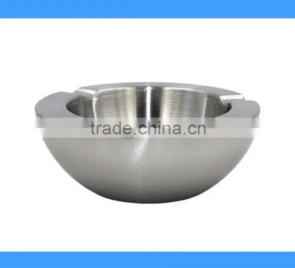 DCA009118 Good Quality Stainless Steel Double Layer Table Ashtray, Metal Round Ahstray photo-2