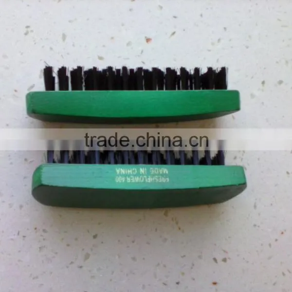 Wholesale Green Color Maple Wooden Made Shoes Brush