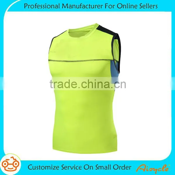 Mens Custom Tight Singlet Running Tank Top Wholesale Compression Vest