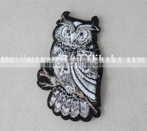 2016 Hot Selling Patches Embroidery Iron on Embroidery Owl Pattern Patch Trim photo-5