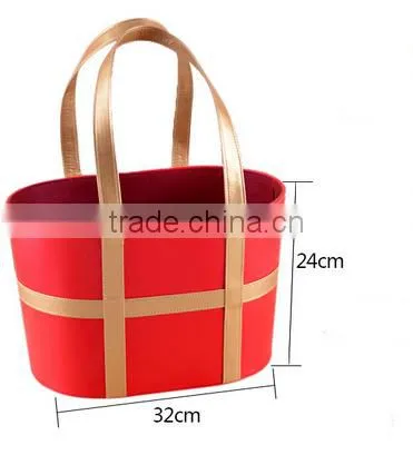 Wholesale Custom Fancy Leather Wine Gift Storage Basket photo-3