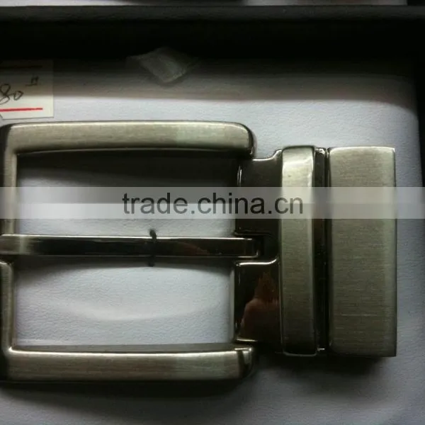 Customized High Quality Men Simple Pin Metal Belt Buckle 35mm Reversible Pin Belt Zinc Alloy Belt Buckle photo-3