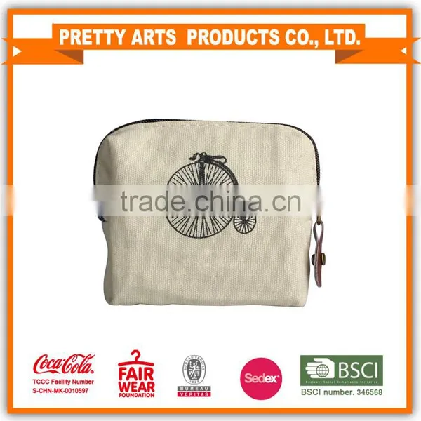 Women Canvas Retro Small Mini Square Eiffel Wallet Coin Purses Clutch Money Pouch Bags Gift