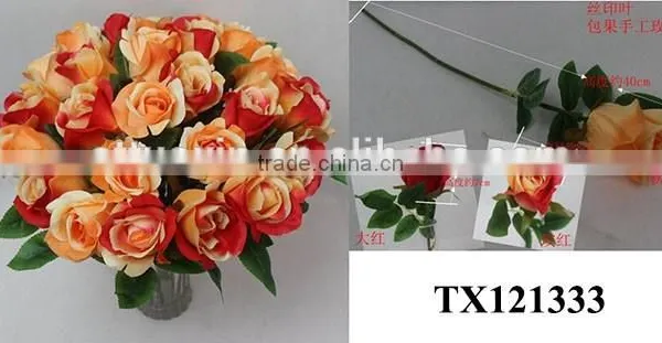 Import China Fabric Artificial Flower Bouquet, Artificial Rose Flower photo-1