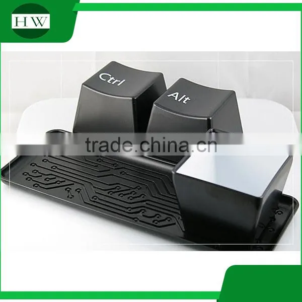 White & Black Drinking Plastic Keyboard Cup photo-3