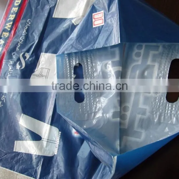 Colorful Printed LDPE Die Cut Handle Plastic Bags photo-2