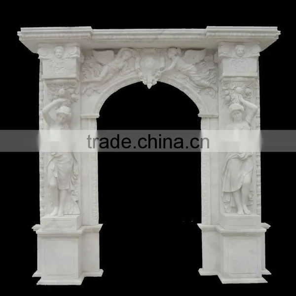 Clasical Marble Door Arch Surround Pattern Carving