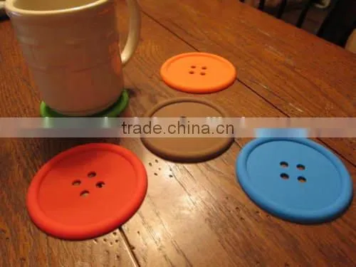Silicone Fastener Coaster,fastener Cup Coaster for Home photo-5