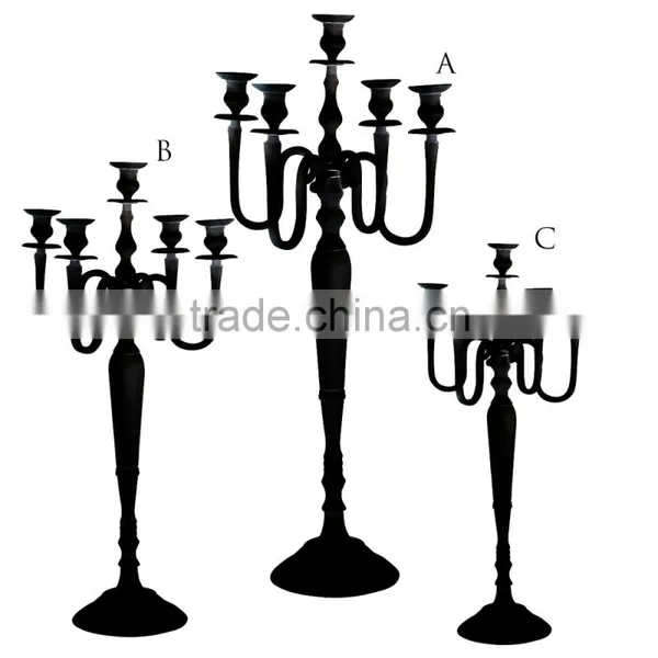 Tall Silver Candelabra for Wedding Centerpiece, Candelabra for Wedding photo-2