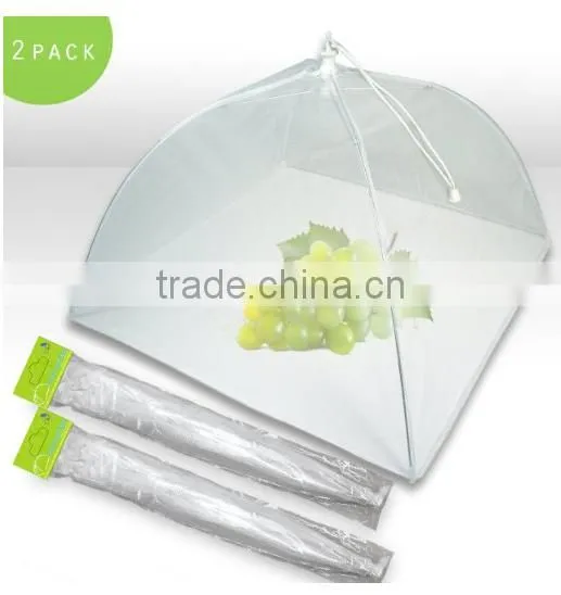 Zicome Set of 4 Large White Pop-up Square Shape Food Cover Tent photo-2