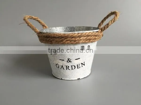 Decoration Garden Planters | Galvanized Pirnted Planters photo-2