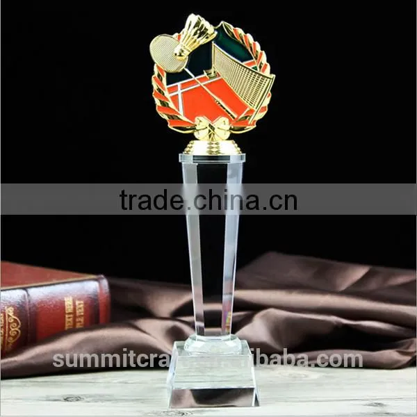 Tennis Badminton Football Basketball Wholesale Crystal Sports Trophy photo-2