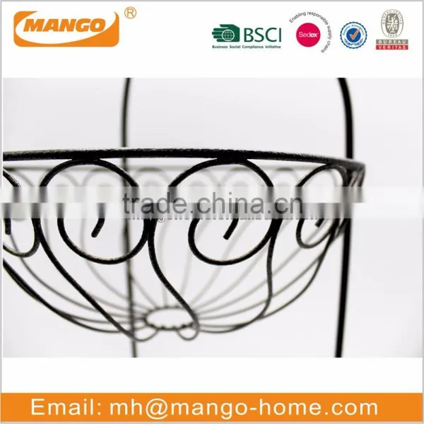 Metal Wire Two Layers Garden Flower Basket photo-3