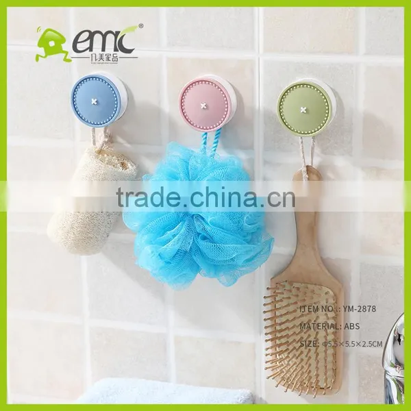 Plastic Wall Hooks, Plastic Adhesive Hooks for Household, Plastic Round Shape Hooks photo-2