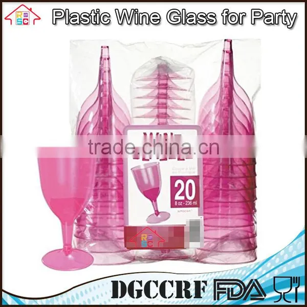 NBRSC Promotional Disposable Party Plastic Wine Glasses Party Drinking Cup Champagne Goblet photo-3