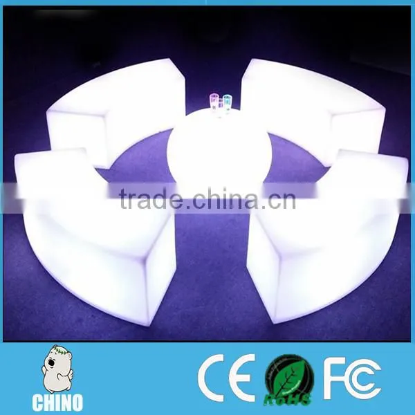 Long Design Attractive Led Light up Bench Event & Party Chair Cover photo-4