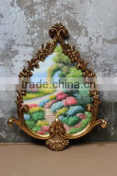 Old Factory Style Antique Gold Fancy Picture Frames photo-2