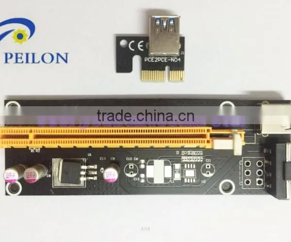 60cm USB 3.0 PCIE 4PIN X1 TO X16 With Power Supply Cable / PCI-e 6PIN 1x to 16x Adapter