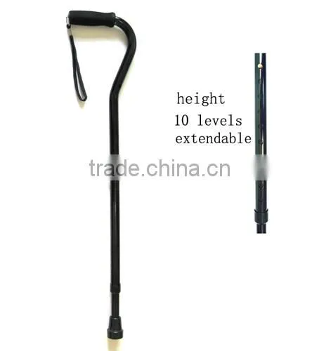 New Design Adjustable Aluminum Alloy Metal Folding Cane Walking Sticks Adjustable Height and Non Slip Rubber Base Walking Stick photo-3