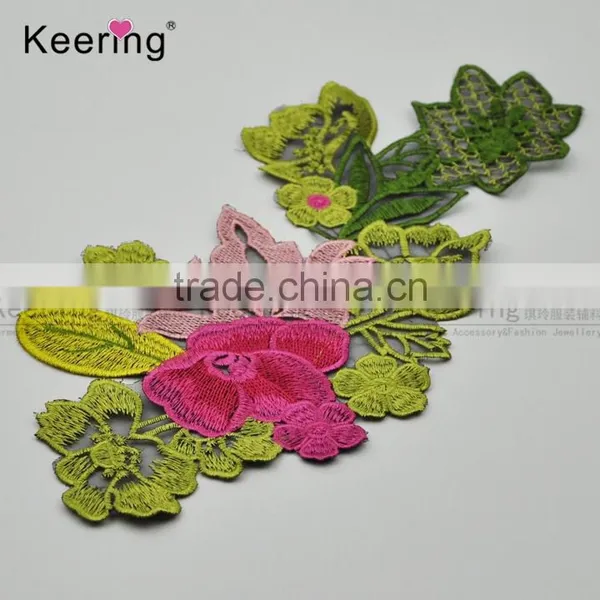 Wholesale Nice Flower Iron Patch Sticker Embroidery Patch From Keering WEF-753 photo-2