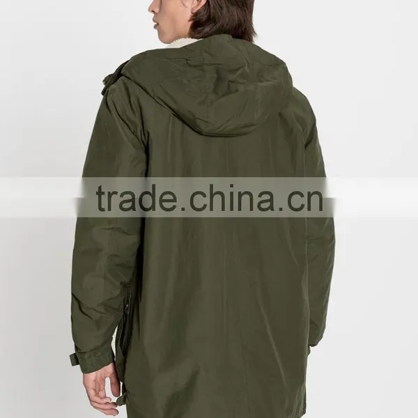 Custom Warm Fur-collar Jacket Winter Coat Wholesale Men Parka Jackets photo-4