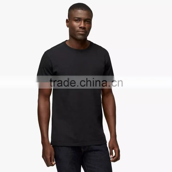 100% Cotton Plain Round Neck T Short Sleeve Premium Crew Men's t Shirt photo-2
