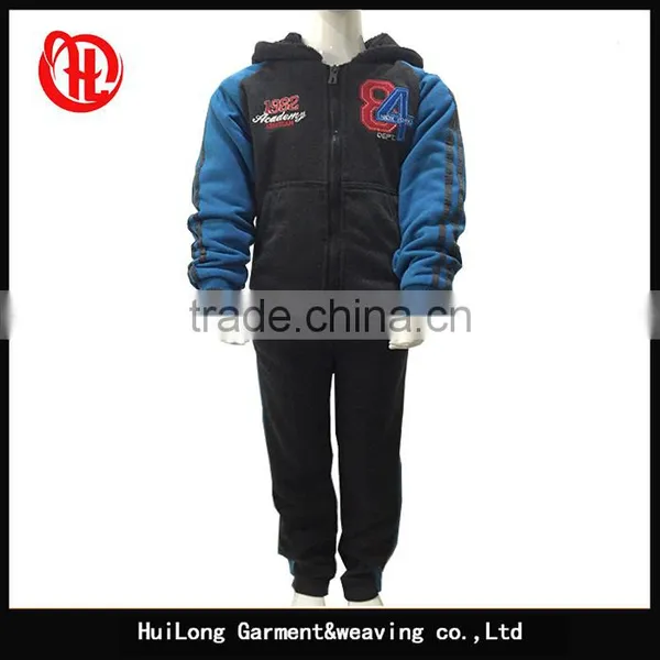 Factory Winter Polyester Children Fleece Clothing Set Kids Sportswear Boys photo-4