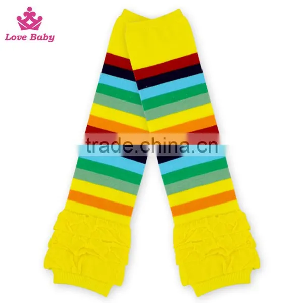 Newest Fashion Cotton Leg Warmer Kid Stripes Knitting Leg Warmer Socks photo-6