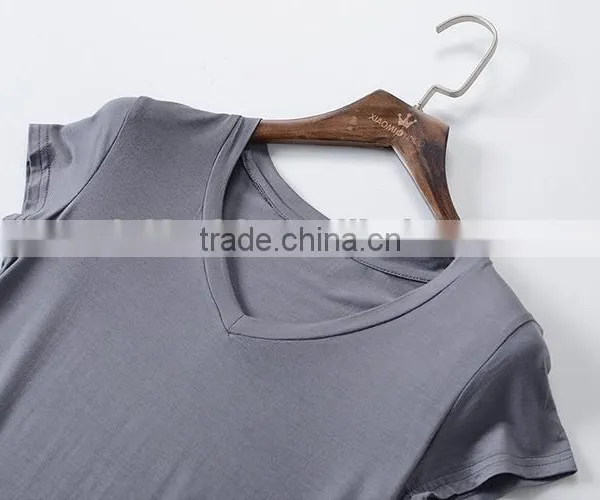 High Quality Promotional Custom Design Short Sleeve Cheap Plain Blank T-shirt Women photo-5