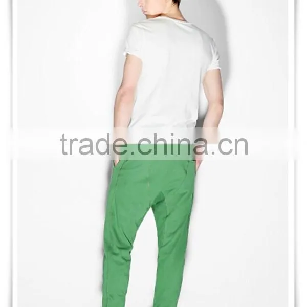 Mens Cotton Spandex Jersey Harem Pant Custom Fashion Design Harem Pants photo-3