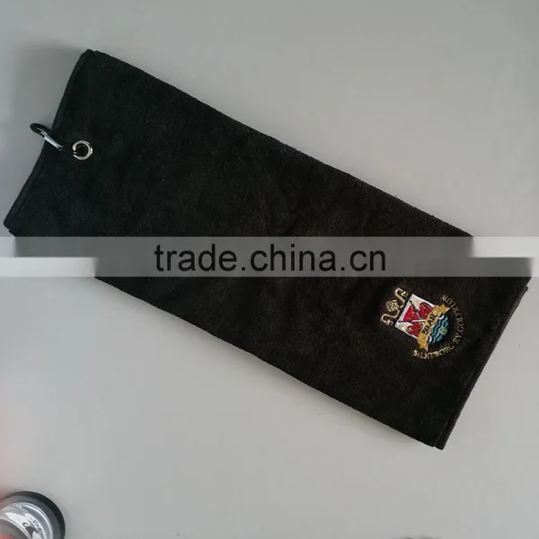 100% Cotton Customized Tri-fold Terry Velour Golf Towels photo-2