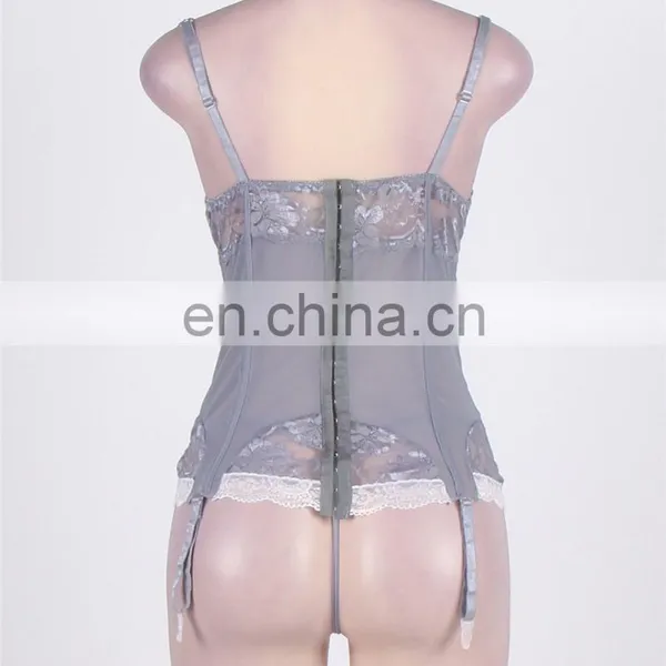 Fashionable Mature Women Plus Size Garter Belt Lingerie photo-6