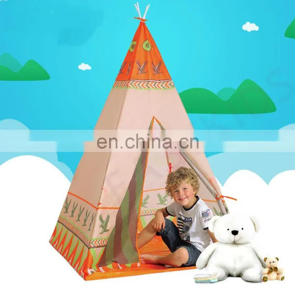 Indoor Outdoor Safety Children Game Playhouse Tepee Tent for Kids Play photo-2