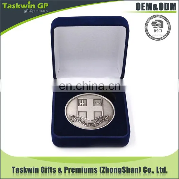 Custom Velvet Coin Box, Velvet Box Coin, and Challenge Coin for Promotioal photo-2