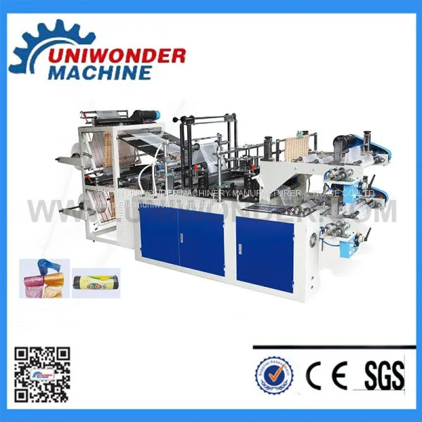 Higher Speed Double Layers Plastic Roll-Bag Making Machine