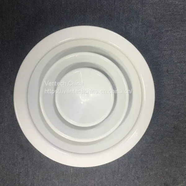 Round Ceiling Diffuser Vent With Damper Hvac System photo-2