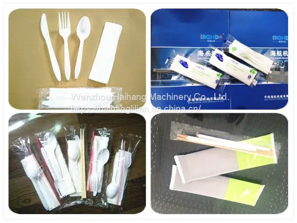 New Napkin Disposable Paper Tissue Toothpick Plastic Cutlery Automatic Cheap Packaging Machine photo-2