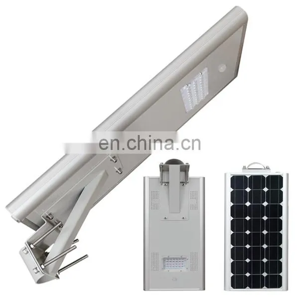 Adjustable Induction Lamp Ip65 Outdoor Streetlighting Streetlight Panel Integrated All In One Solar Led Street Light photo-2