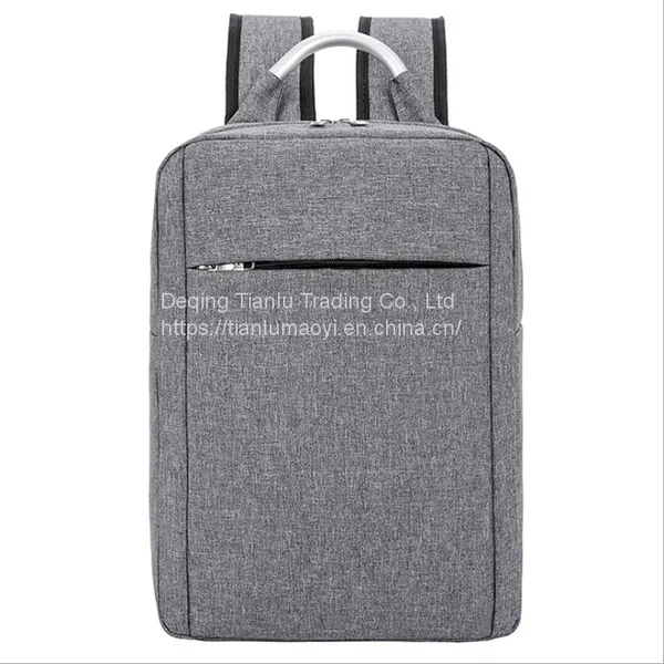 New aluminum computer backpack schoolbag customized for men's business and leisure travel