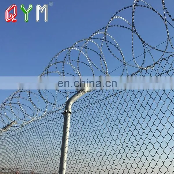 Prison Airport Chain Link Fence With Barbed Wire on Top photo-2