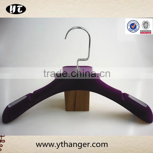 Black Anti-slip Velvet Hanger Best for Dress photo-3