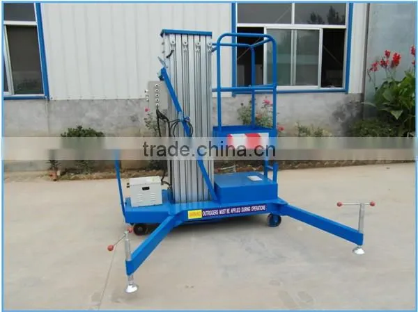 Hydraulic Aluminum Mast Lift Double Masts Man Lift photo-2