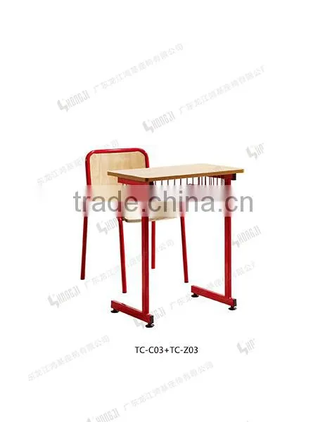 Metal Frame Student Desk Student Chair for Classroom TC-C03+TC-Z03-E photo-2