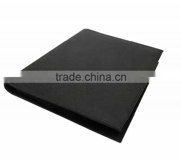 Wholesale High Quality Custom Black Color Genuine Saffiano Leather Office File Bag Document Folder Notebook photo-2