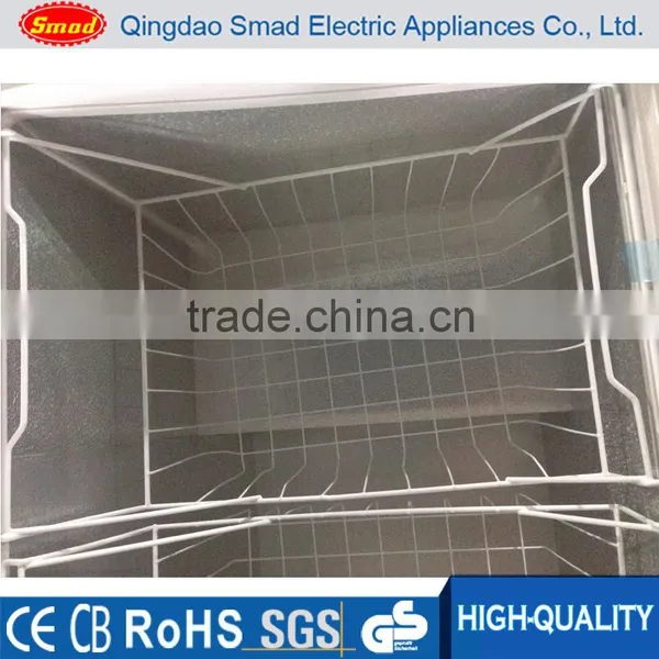 Top Open Sliding Glass Door Chest Freezer With Two Compartments photo-5