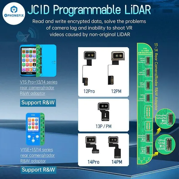 JCID Programmable LiDAR Radar FPC Fixes IPhone Rear Camera Issue