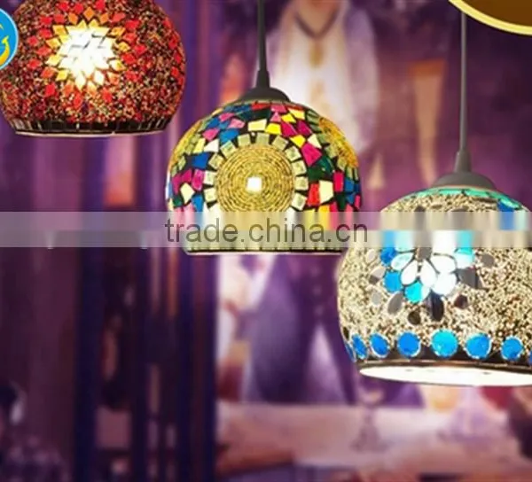 Mosaic Hanging Glass Candle Holder for Wedding Decor Hotel Centerpieces photo-3